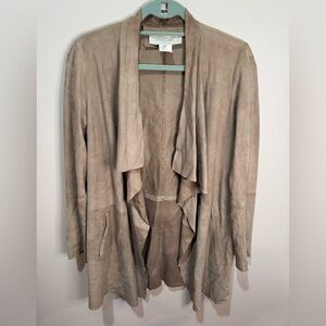 GERARD DAREL GOAT Suede‎ Jacket Longline Coat 38